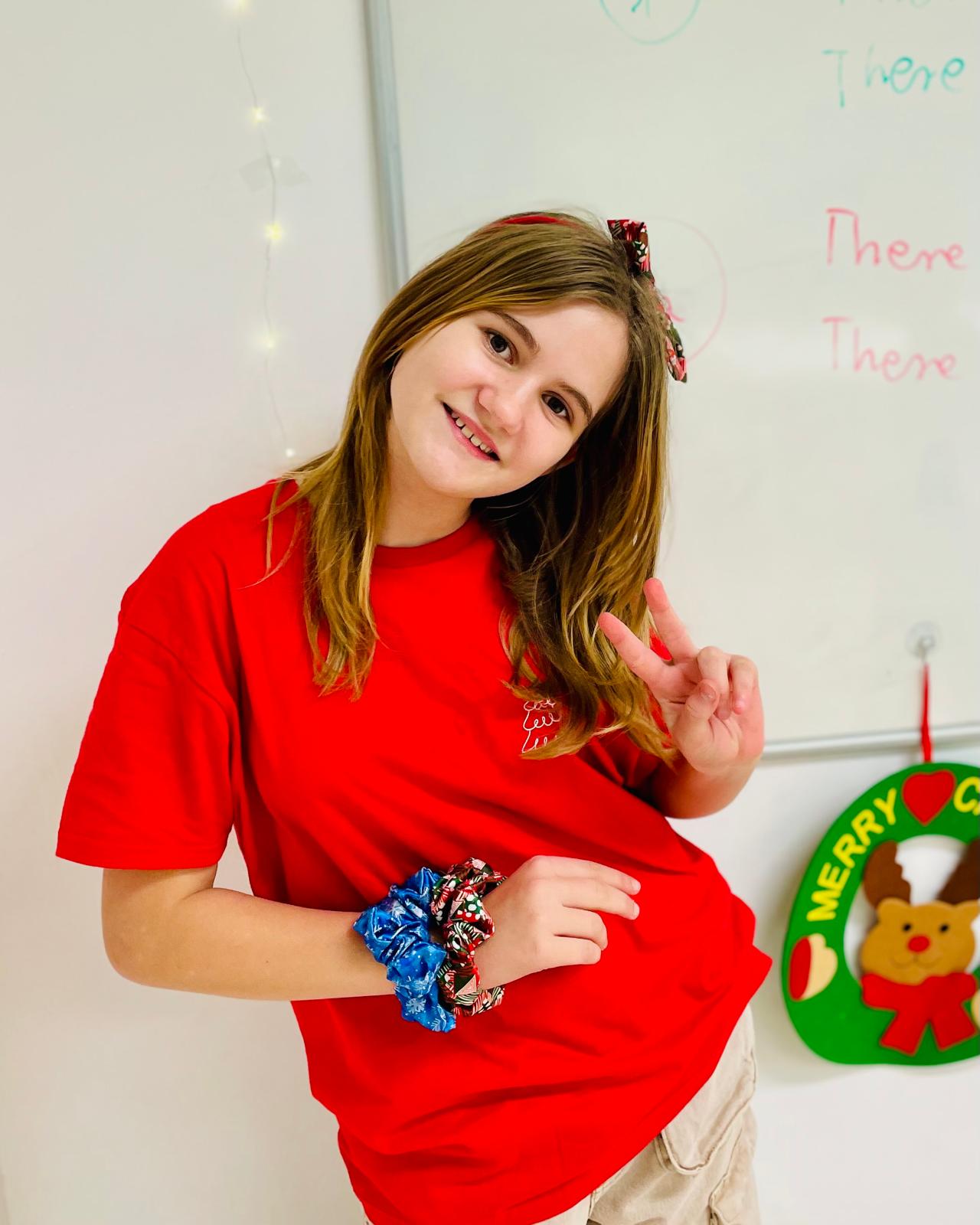 Uczennice Planet English przy wspólnej pracy
